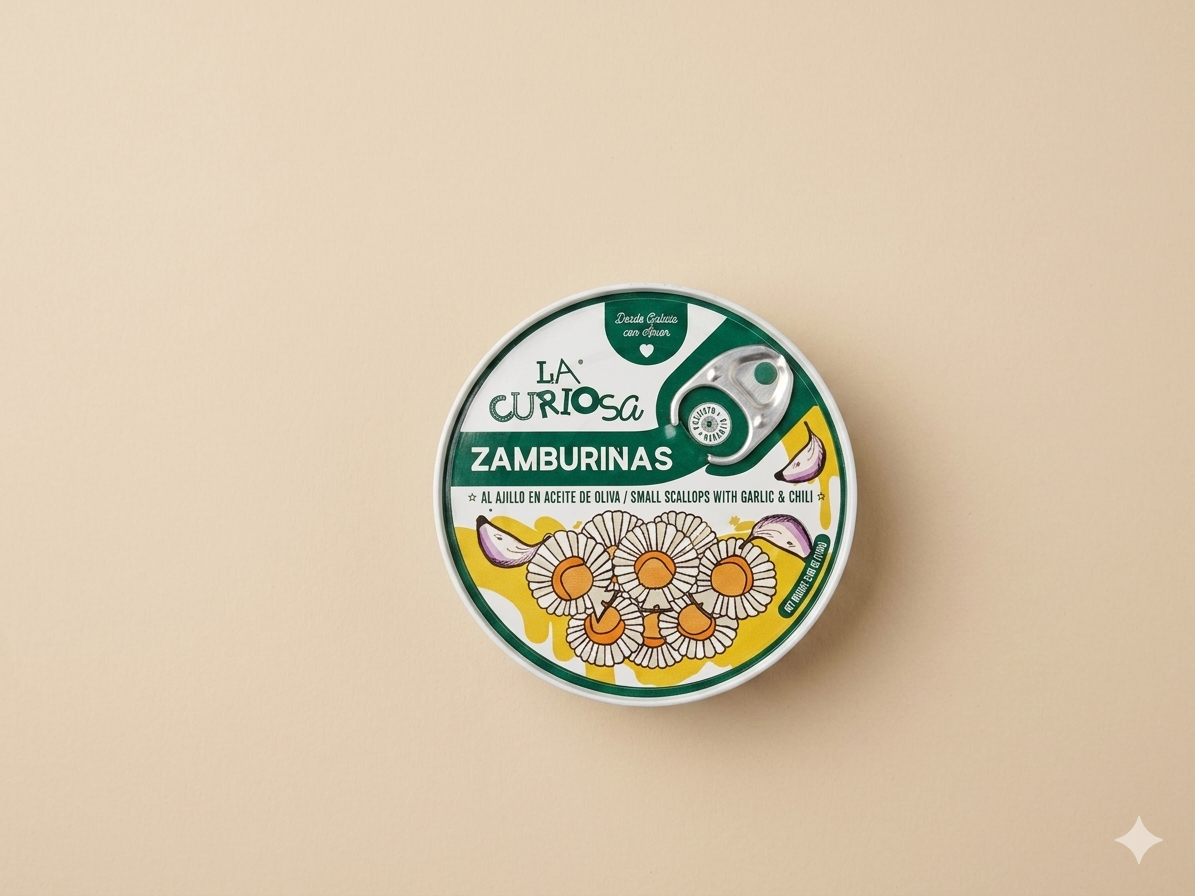 Zamburiñas al ajillo